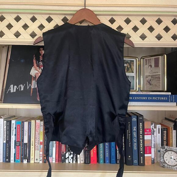 Vintage 80s Beaded Checkerboard Vest - Picture 5 of 7